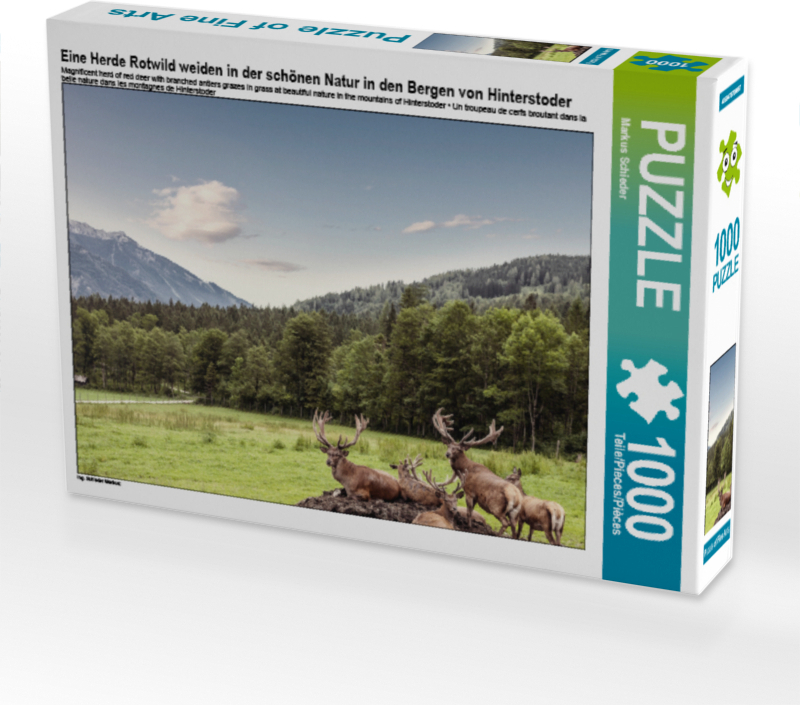 Calvendo Bärenalm bei Hinterstoder beim Steyr Ursprung 1000 Teile Puzzle quer 640x480mm, Schieder Markus; 7458004