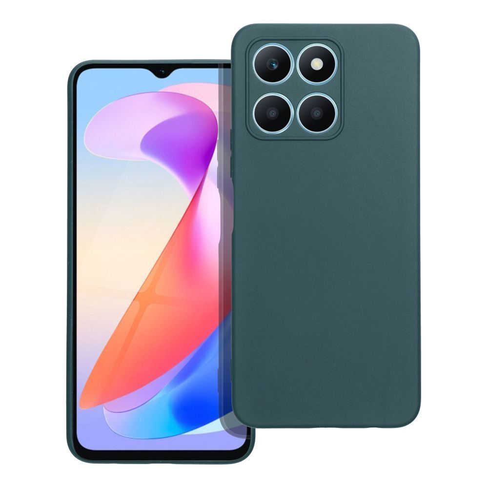 MATT kryt na mobilný telefón vhodný pre HONOR X6a tmavozelený