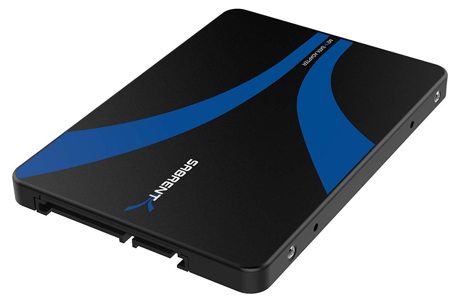 Sabrent EC-M2SA, SSD-Gehäuse, M.2, M.2, Schwarz