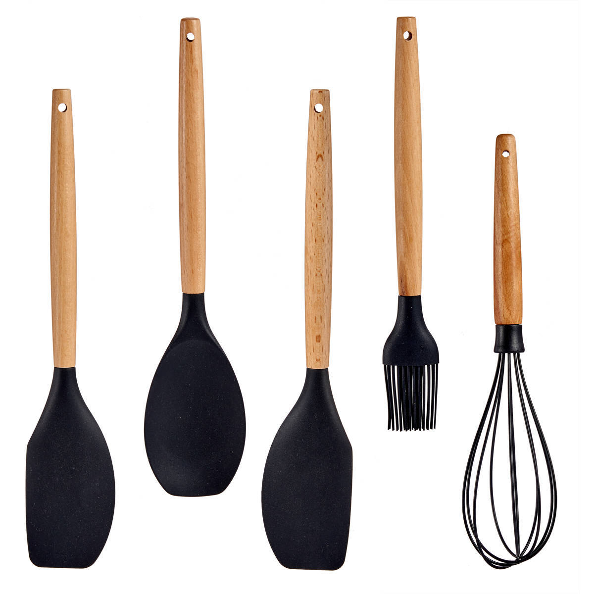 Kinvara Küchenhelfer aus Silikon, 5er-Set