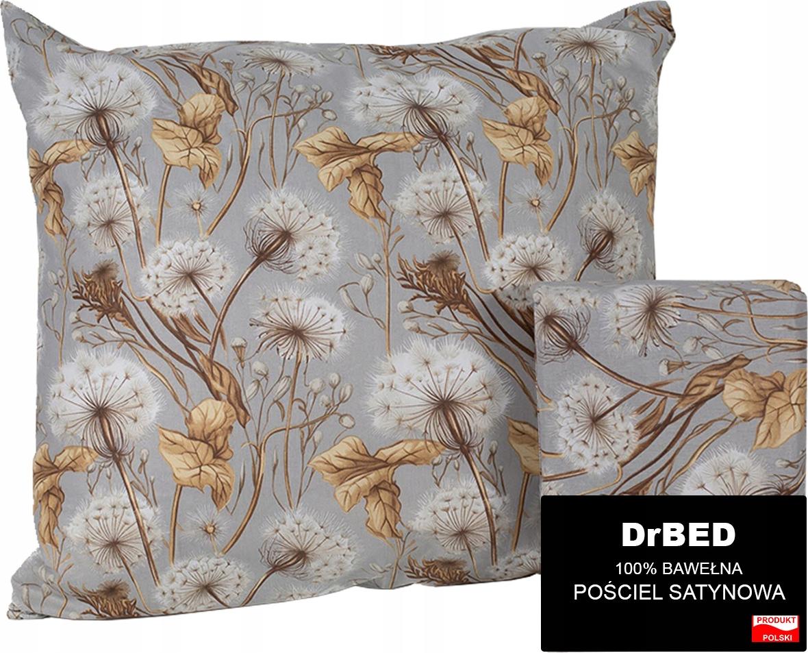 DrBED Bettwäsche 160x200 Baumwolle 100% BAUMWOLLSATIN Löwenzahnblätter
