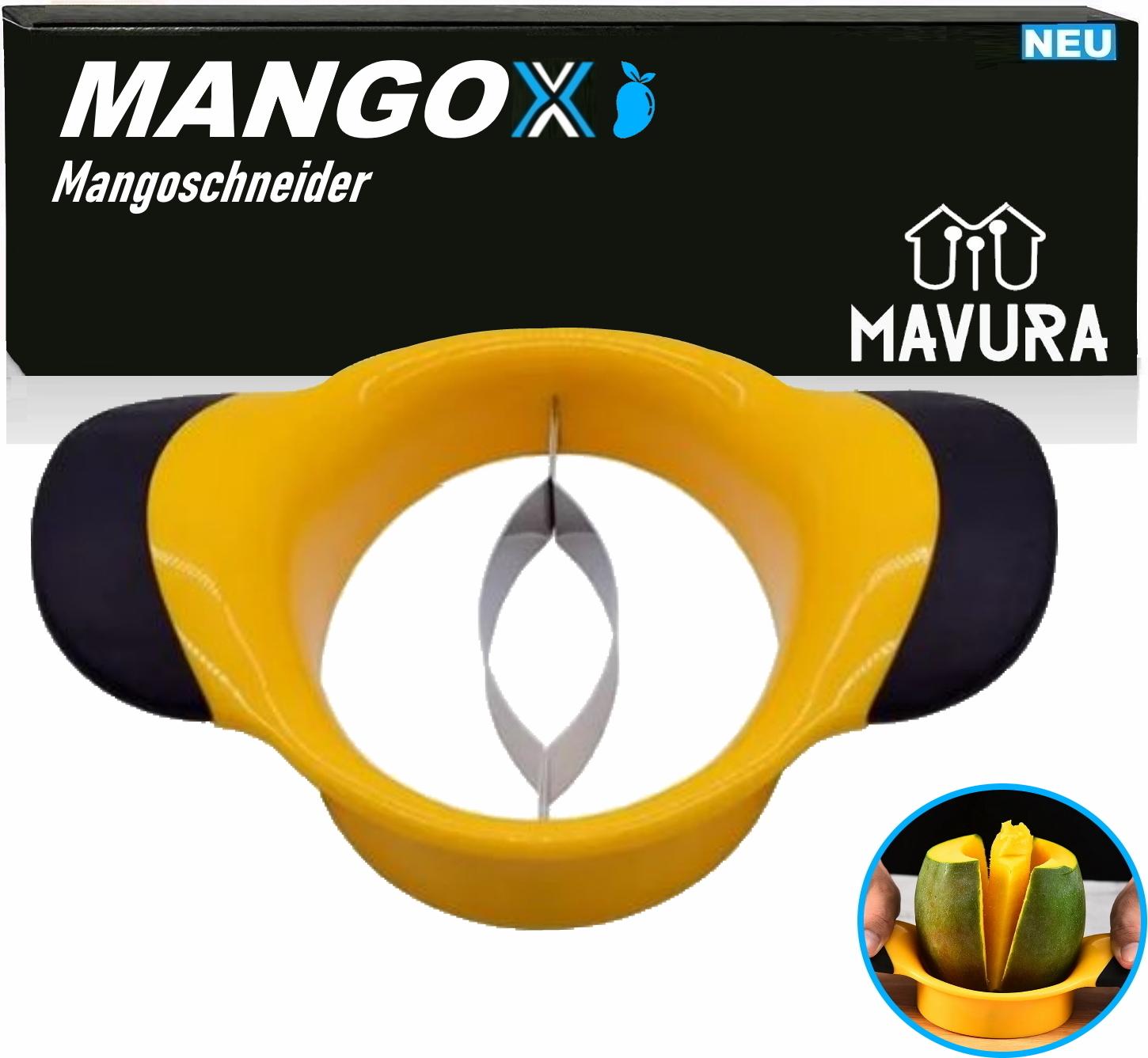 MAVURA MANGOX Mango Slicer Mangoschneider Mangoentkerner Mangoschäler Mangoteiler A557