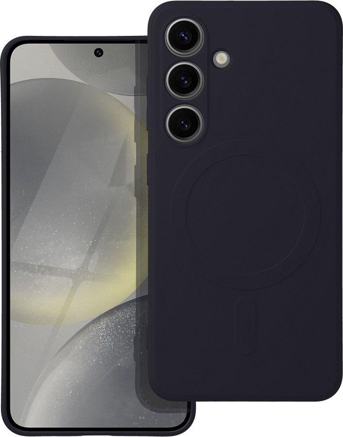 SILIKÓNOVÝ KOBEREC MAG COVER na mobilný telefón kompatibilný s MagSafe vhodný pre SAMSUNG A26 čierny