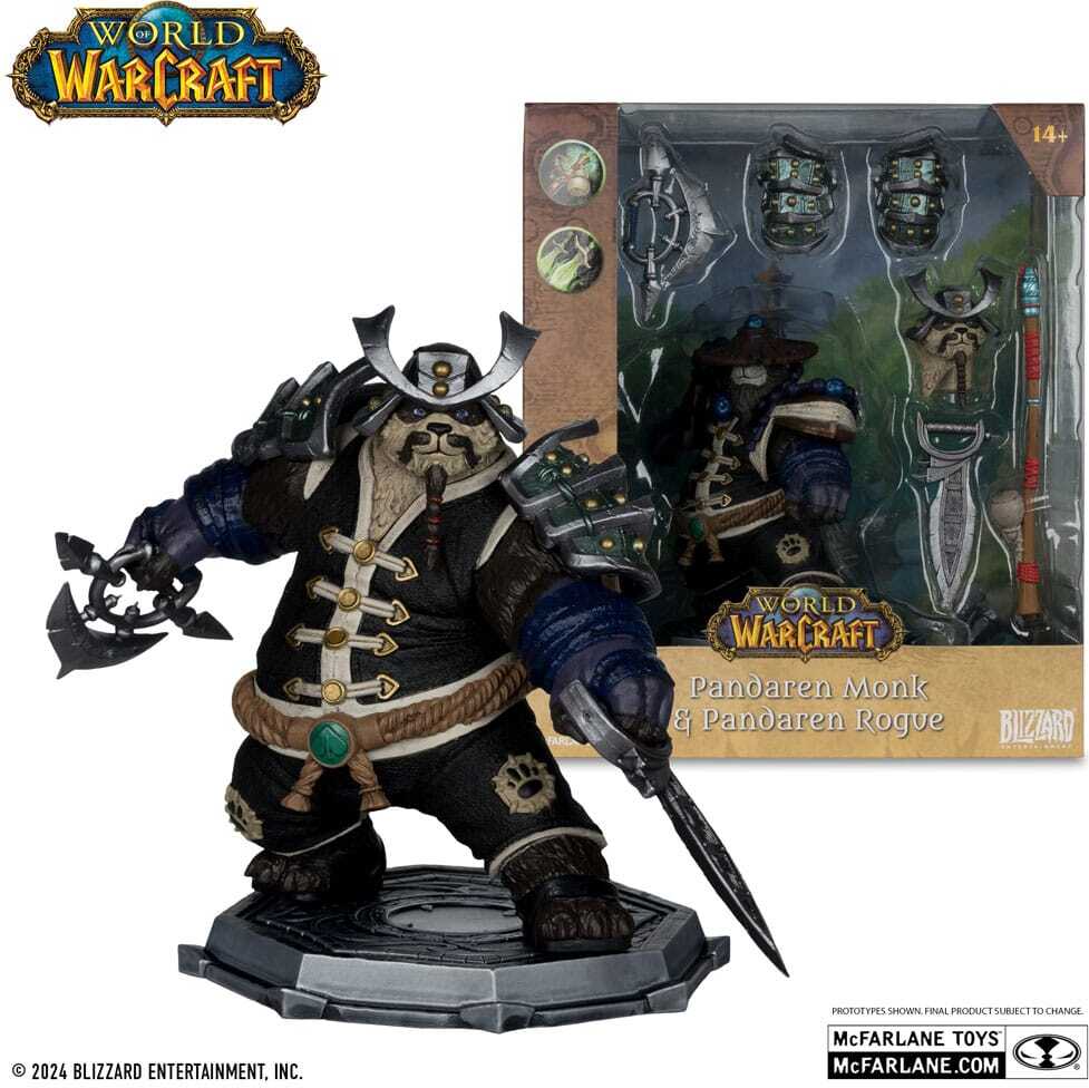 McFarlane Toys Figurka World of Warcraft - Pandaren Mönch / Schurke