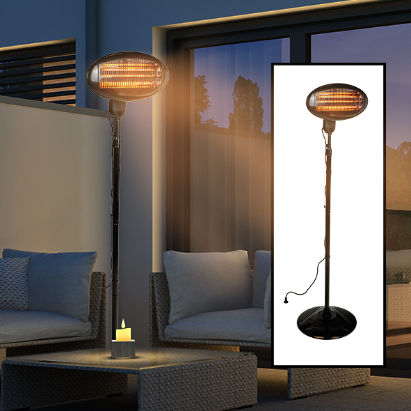 Haushalt International Heizstrahler, 50x210cm, Quarzrohr, IP34 14440313