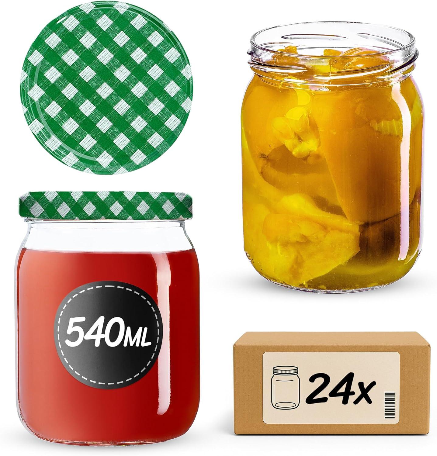 KADAX Schraubgläser · 540 ml · 24er-Set