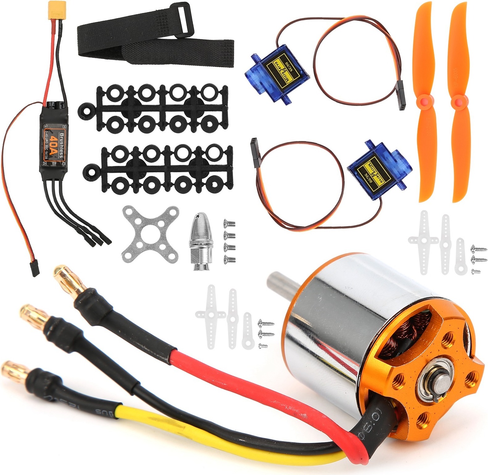 2217 Motor Kit, RC vrtuľník Motor, RC vrtuľa vrtuľníka, KV1250 Motor, RC riadiaci motor, 40A ESC