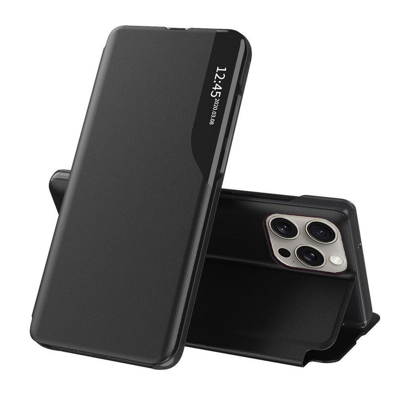 Techsuit eFoLD Series otvárací obal pre - iPhone 15 pro Max - Čierna