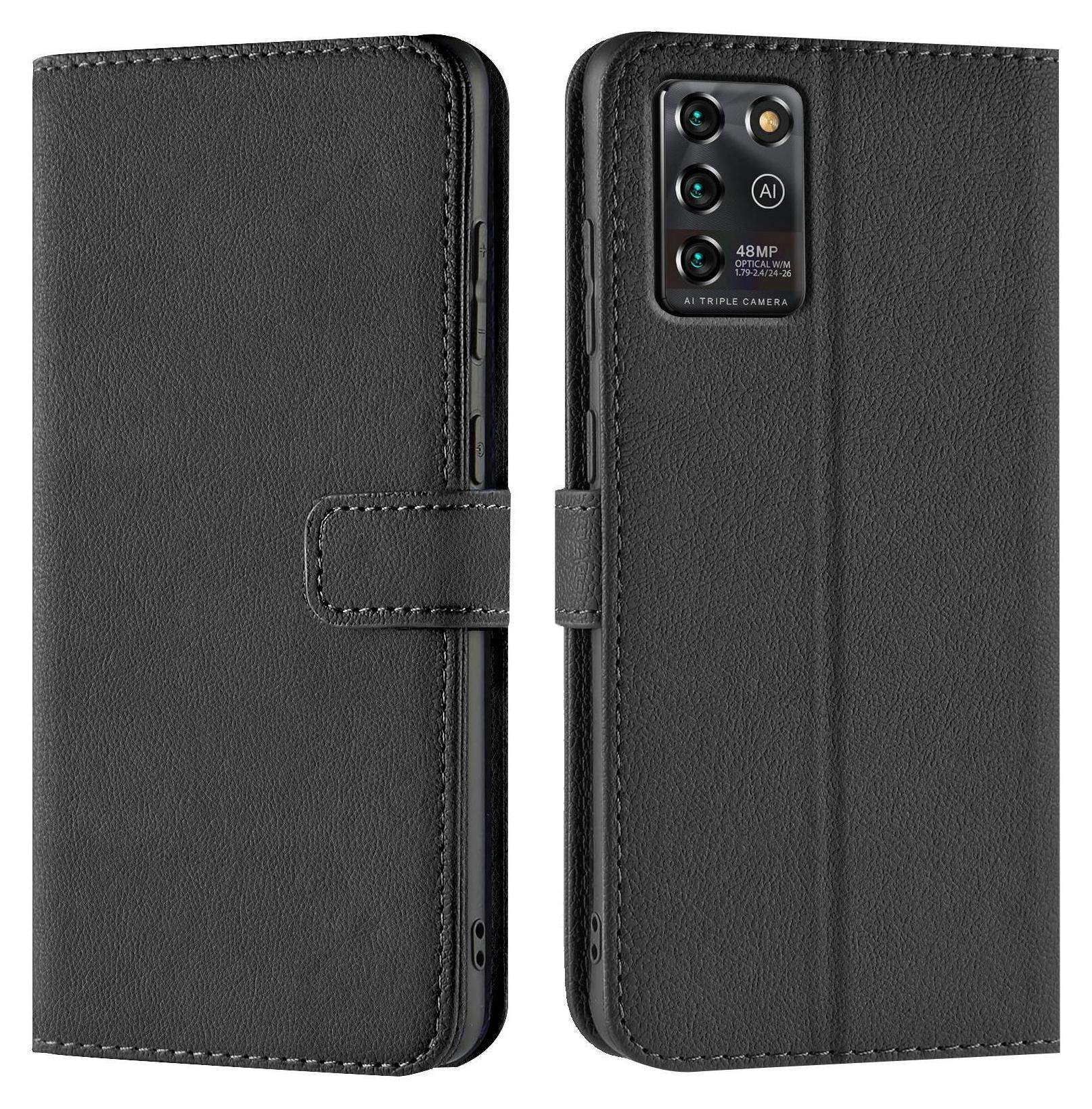 Custodia Portafoglio Per ZTE Blade V30 Vita - Cover A Libro In Pelle PU Con Bumper In Silicone, Fibbia Magnetica E Porta Carte, Nero - 5