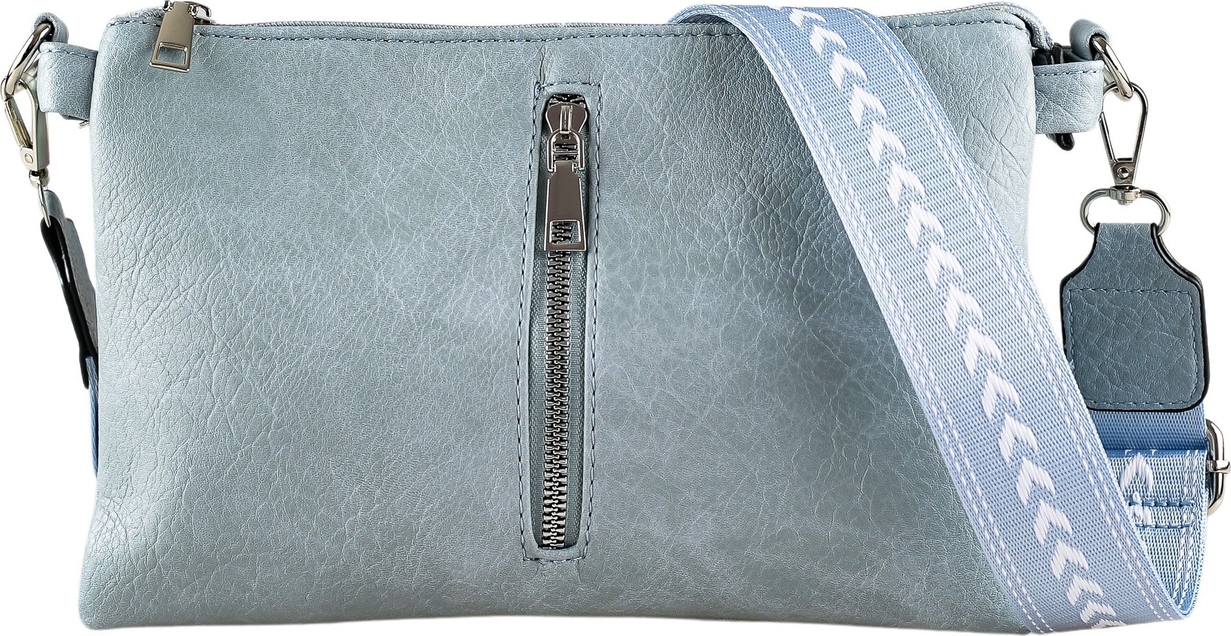 Umhängetasche Pastelly mit modischen Trageriemen von collezione alessandro