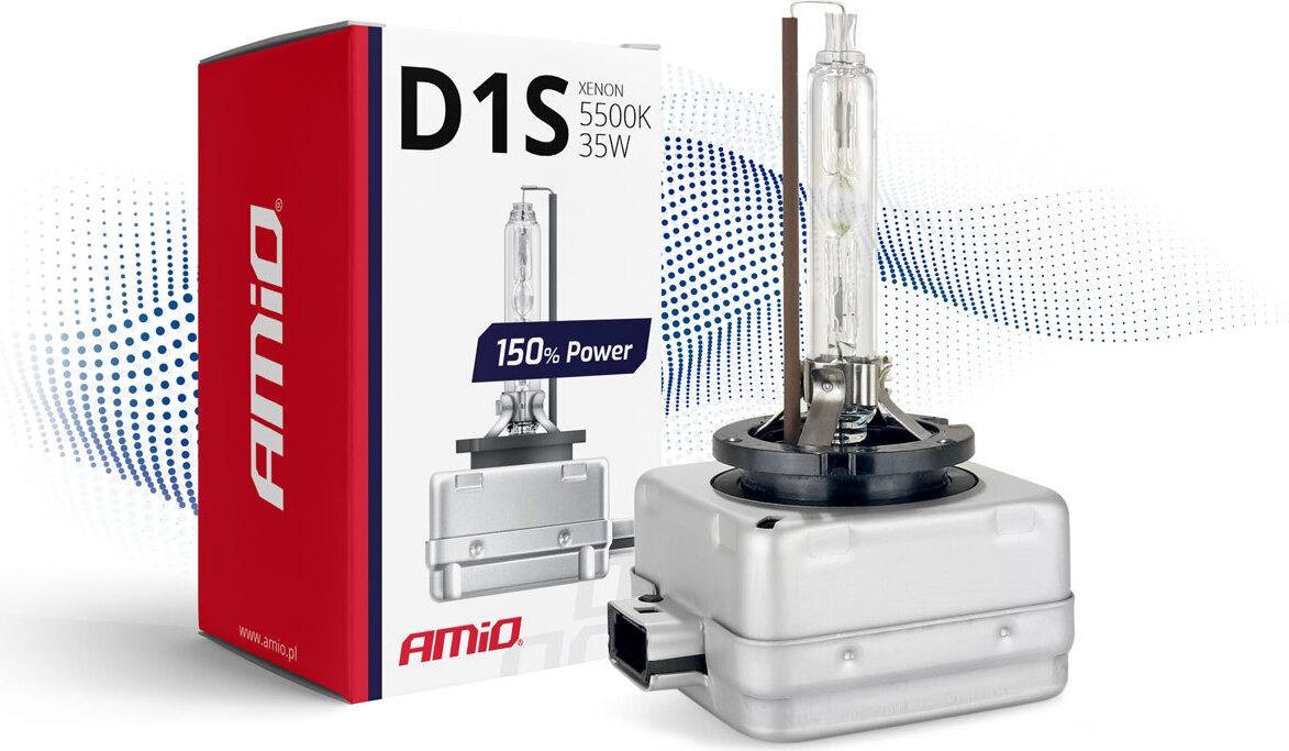 Xenonlampe D1S 5500K AMiO 150% Leistung