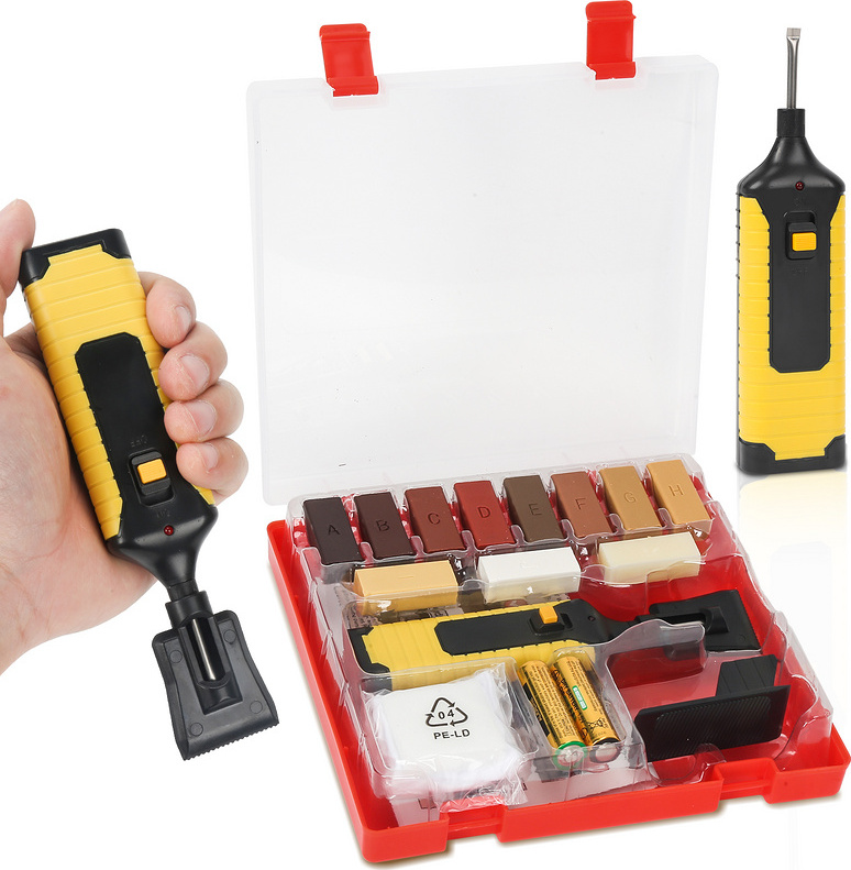 Fiqops Holz Reparatur Set WRS Fliesenreparaturset 11.fks für Fliesen Kacheln & Steingut Reparaturset Fliesen RL-HG6245-1-DCb