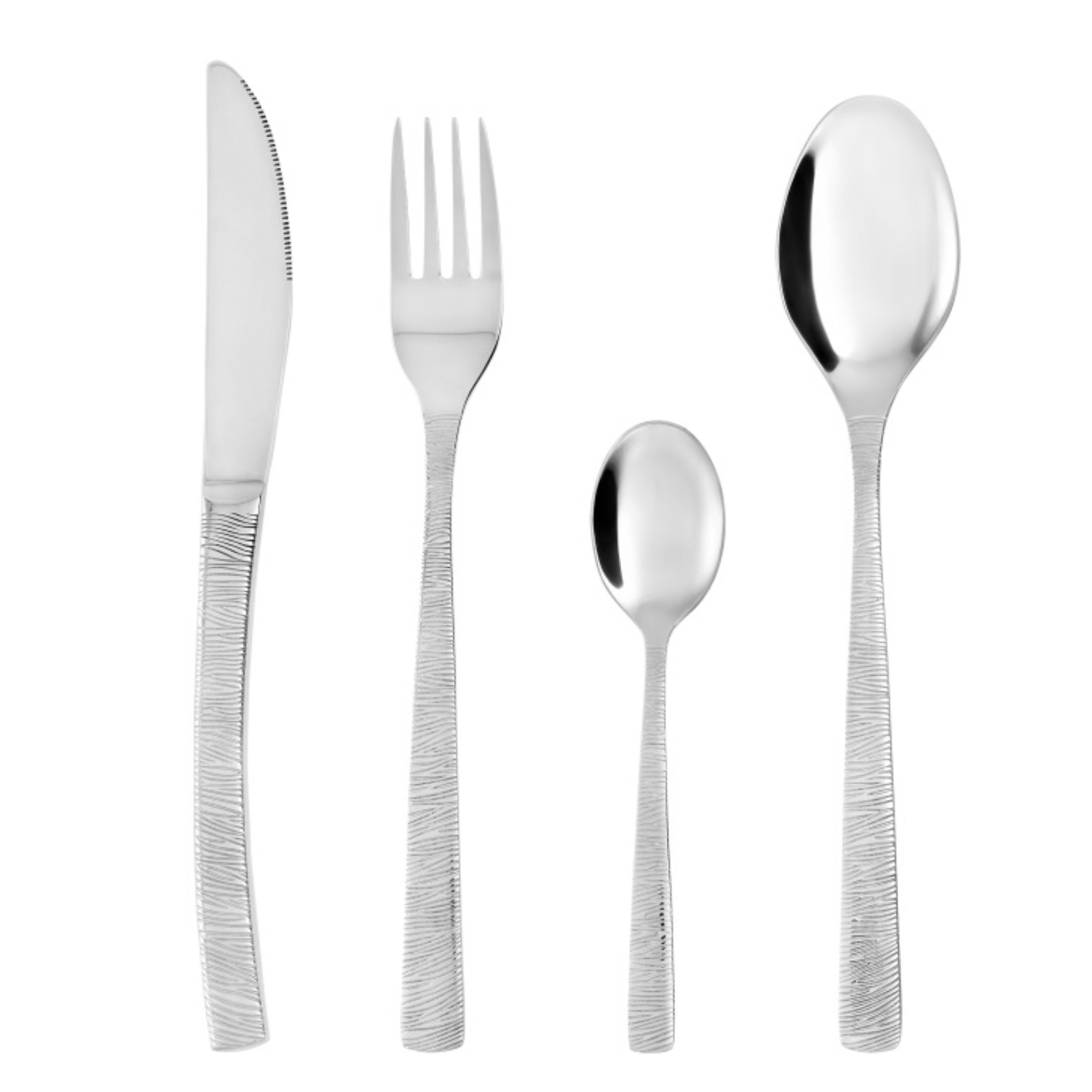 Besteckset 24tlg. 6 Personen Edelstahl Besteck Tafelbesteck Essbesteck AMBITION 83892