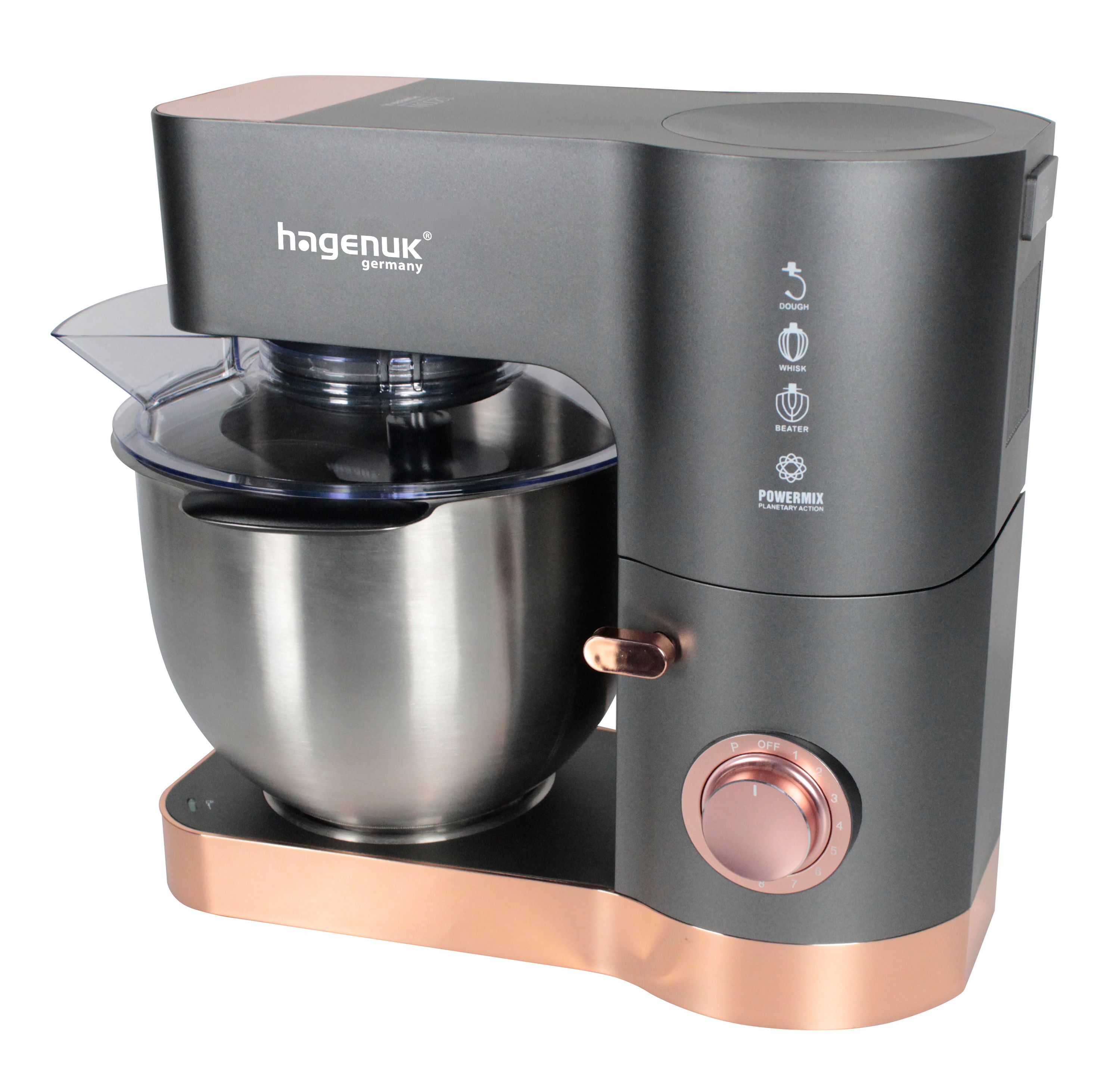 Hagenuk kuchynský robot HOME 5,5L Mixér 1200W Hnetací stroj Mixér Miešadlo
