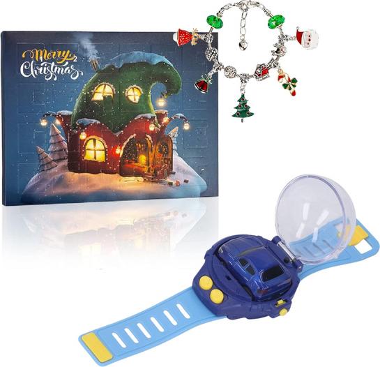 2-pack vianočný adventný kalendár + náramok s diaľkovo ovládaným autom - ADVENTZI