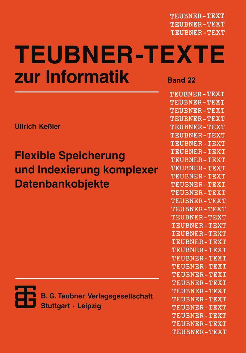 Vieweg+Teubner Flexible Speicherung und Indexierung komplexer Datenbankobjekte
