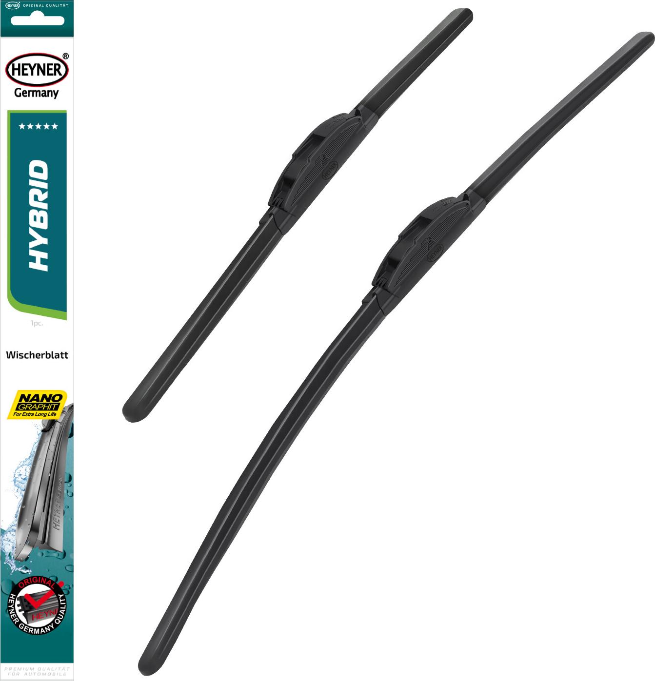 HEYNER® Scheibenwischer komp. mit HAIMA (FAW) M3 (01.2010 - 12.2019) HYBRID Flachbalkenwischer