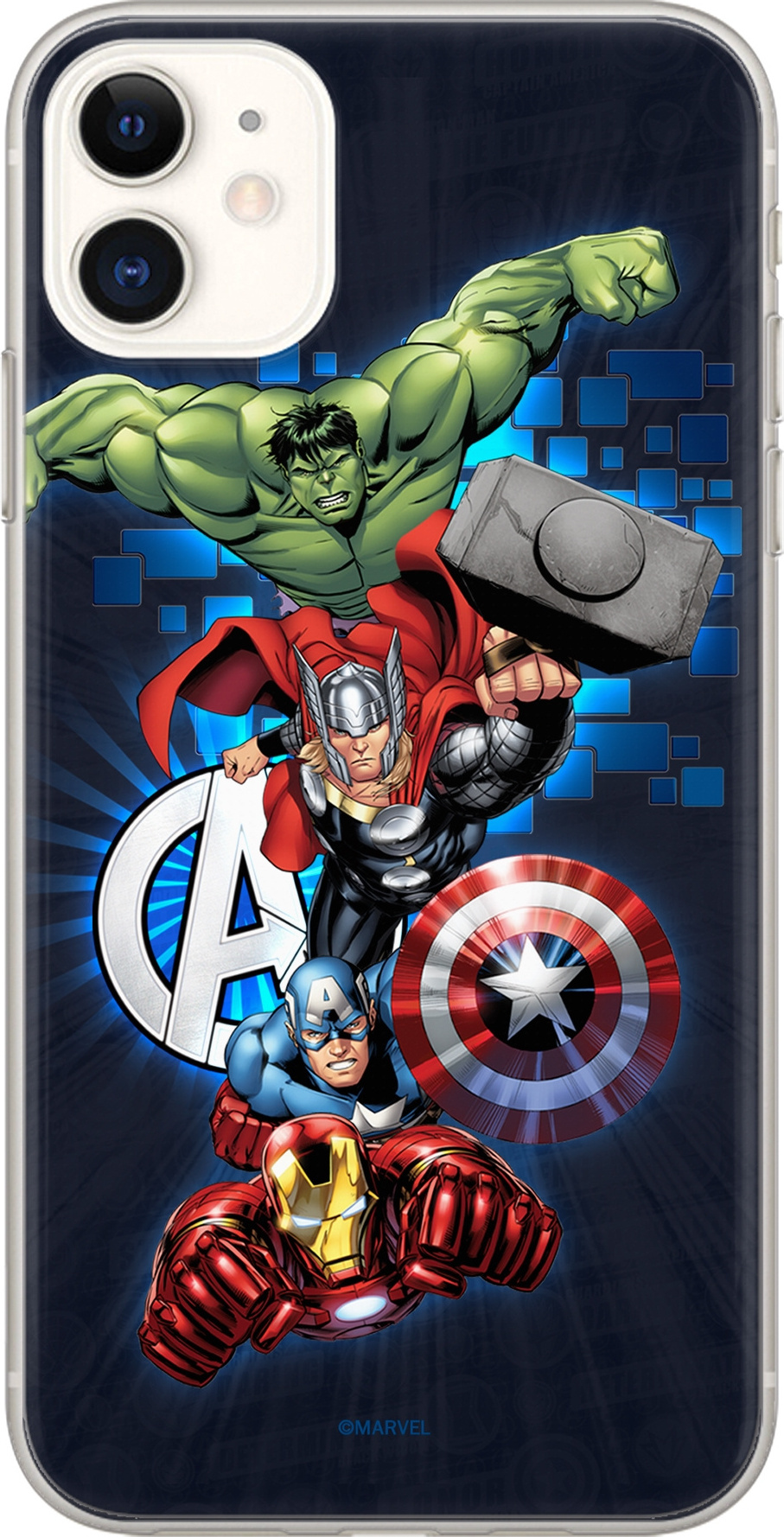 Originálny obal na mobil Marvel Avengers 001 pre Huawei P Smart Z /Honor9x /Y9 Prime 2019 s autorskými právami