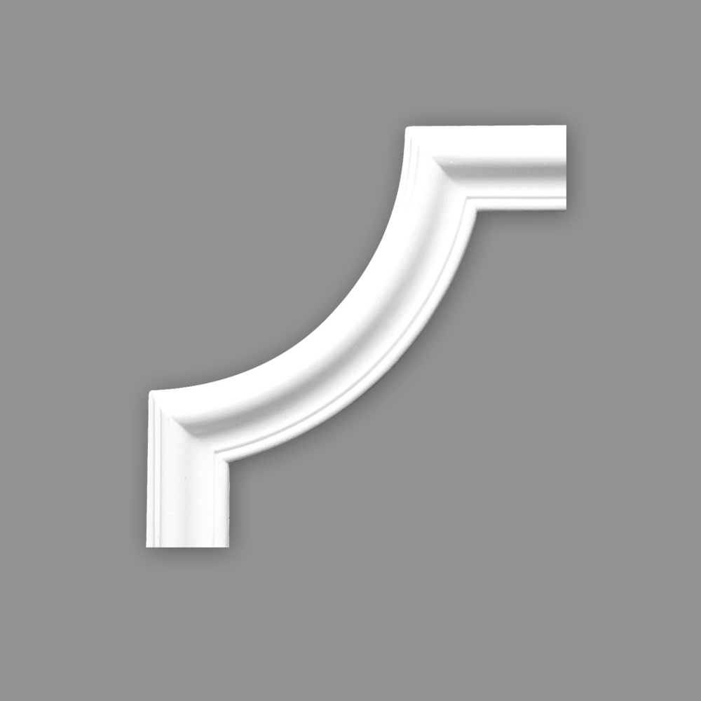 Sachex HOMESTAR Zierleiste Viertelbogen BU 40 (4 Stück), zu Zierleiste U 40, 16240