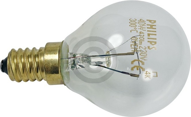 Lampe E14 40W BOSCH 00057874 45mmØ 76mm 220/230V Kugelform universal für Backofen Mikrowelle V-91106