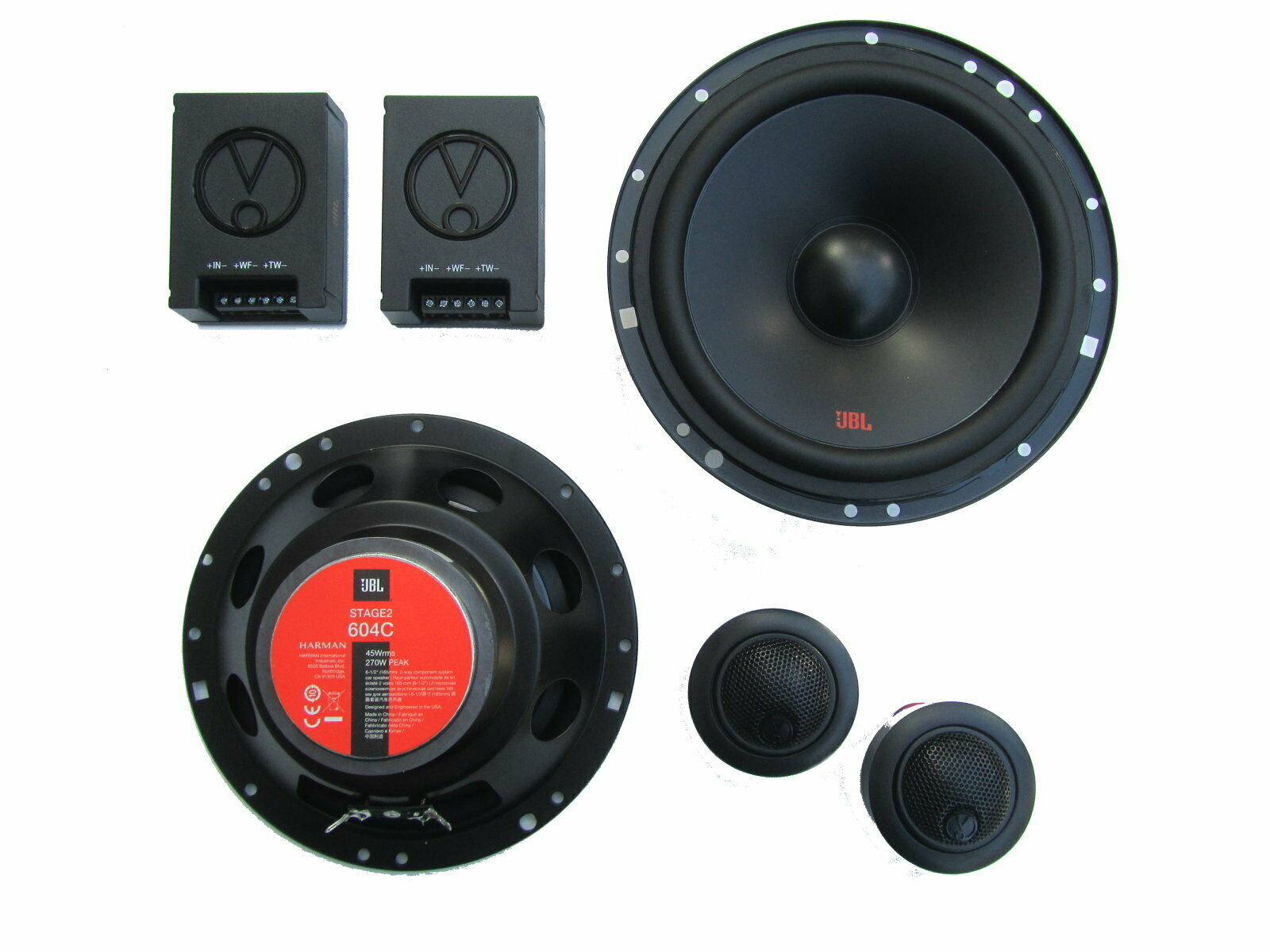 DSX JBL Lautsprecher Set für VW Tiguan 5N AD1 Bj 07-15 Tür vorne hinten 510 Watt jbltiguanvohi604624
