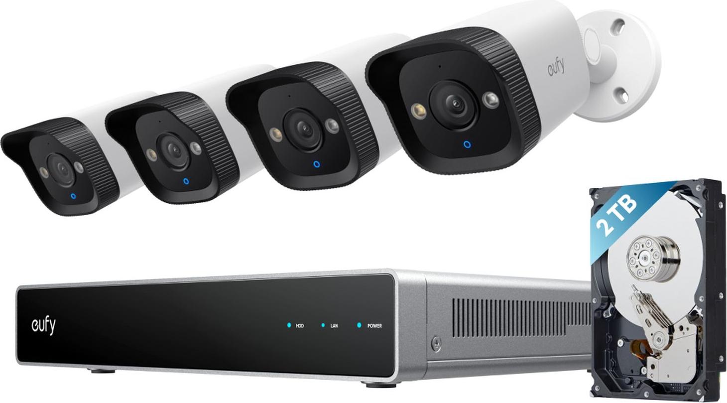 Eufy NVR Security System E40, 8 kanály/kanálov, 3840 x 2160 px, 2 TB, 16 TB, Eufy, Čierna, Šedá, Biela
