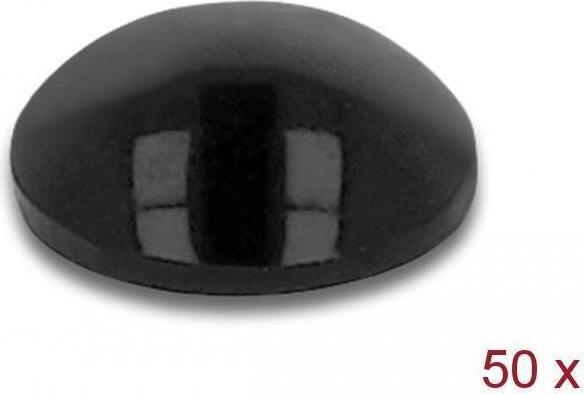 DeLOCK 18309, Schwarz, Thermoplastisches Elastomer (TPE), Rund, 1 cm, 3 mm, 50 Stück(e)