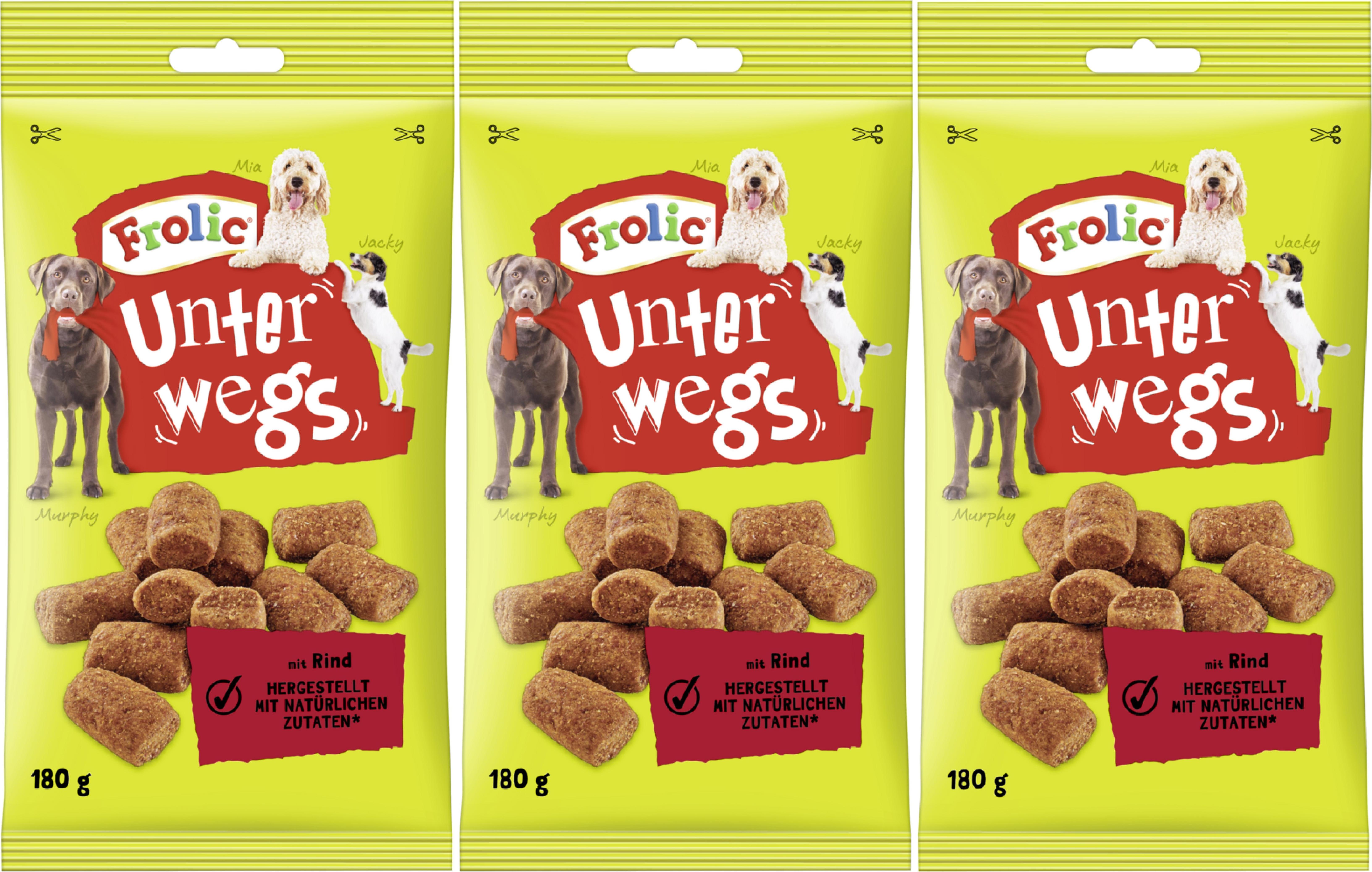 FROLIC™ UNTERWEGS™ Beutel Rind 3 x 180g