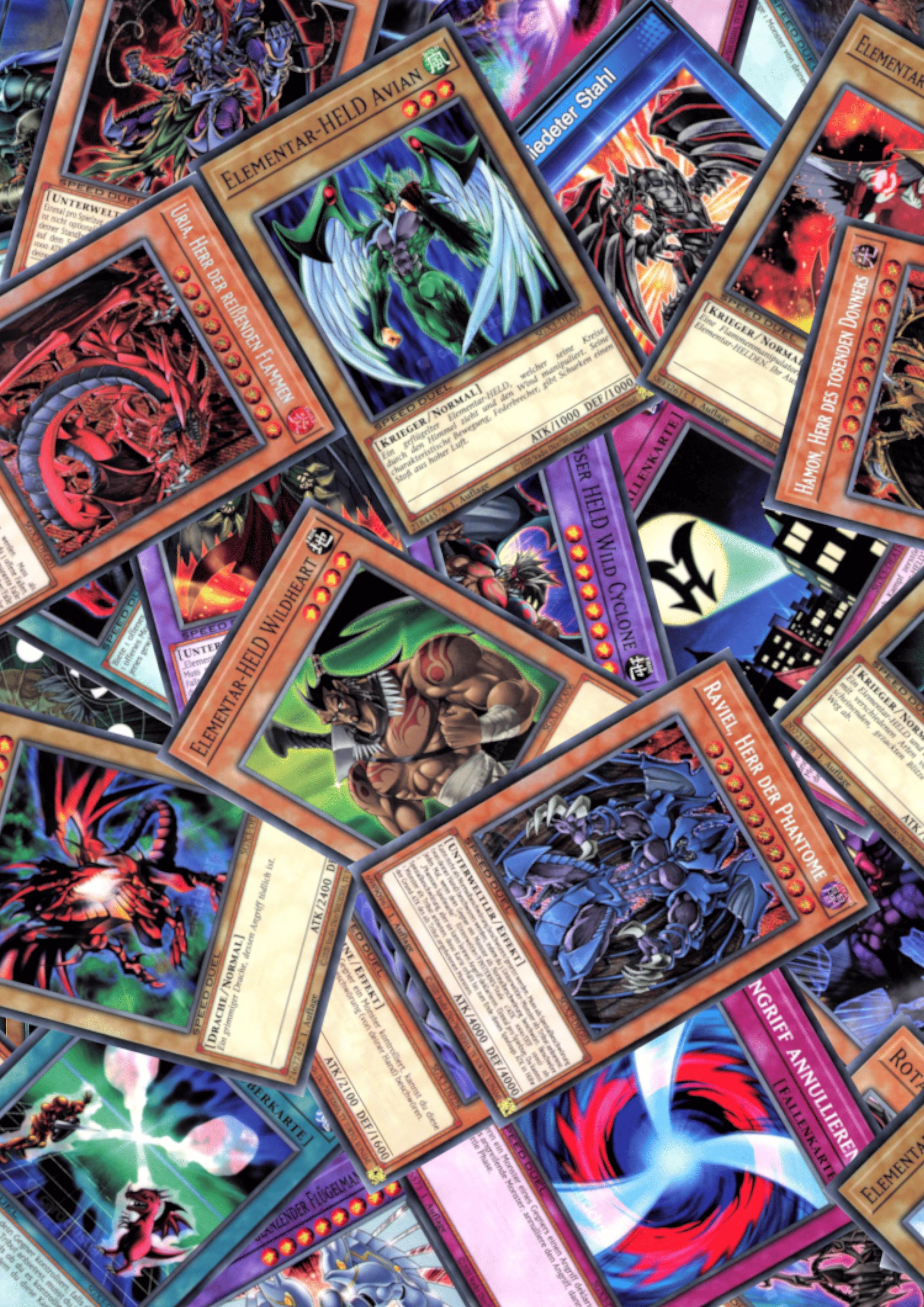 50 Yugioh Karten - Deutsch - Keine doppelt inkl. BenjiCards Dankeskarte