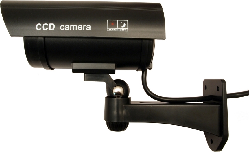 Vodotesná atrapa kamery s blikajúcou LED diódou