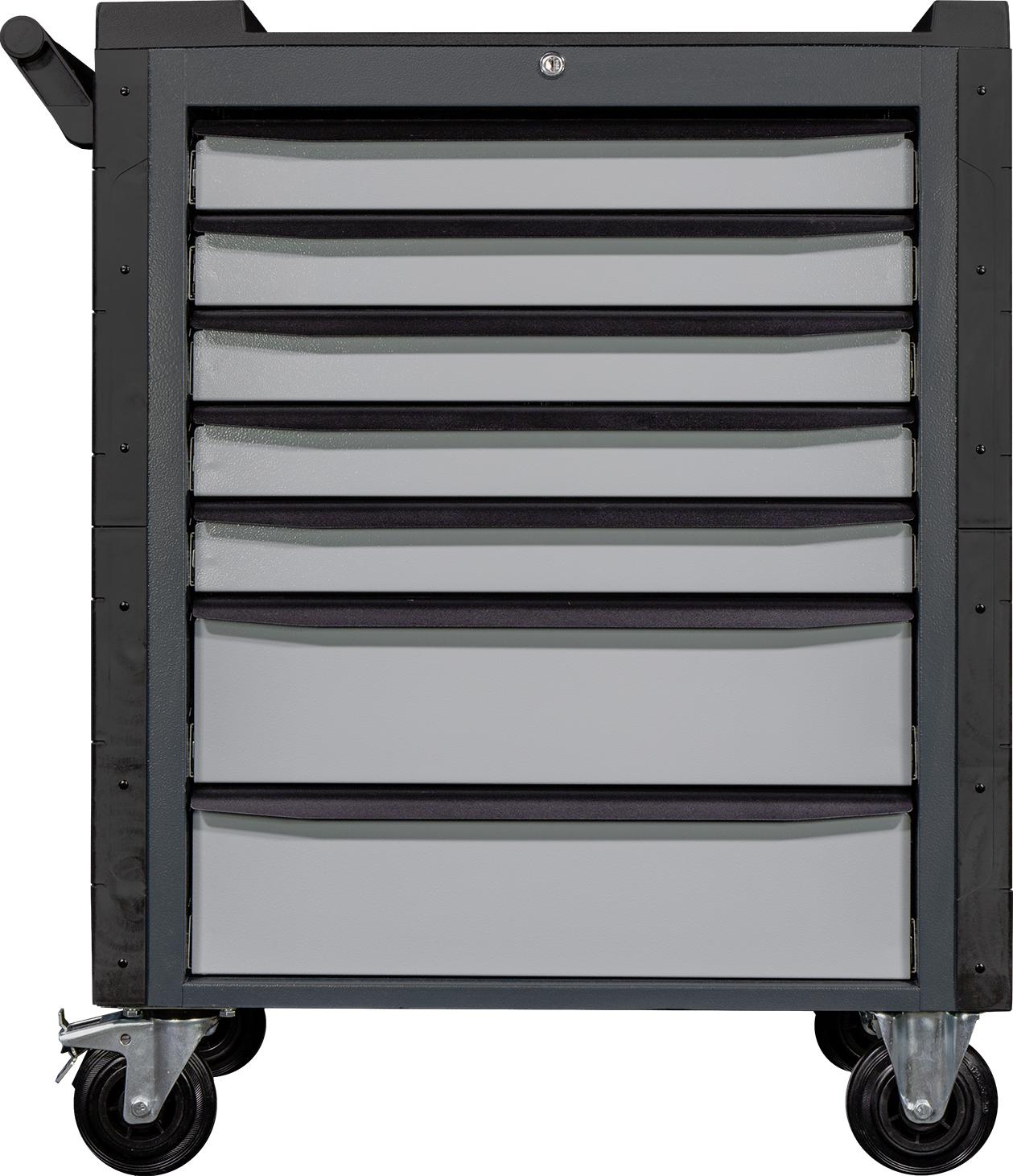Werkstattwagen Cheetah Plus | 7 Schubladen | HxBxT 98,5x75x47,5cm | Anthrazitgrau/Silbergrau