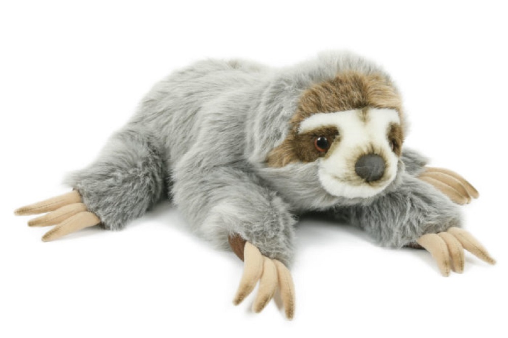 Semo Plüschtier Faultier liegend 34cm, Kuscheltiere Stofftiere Faultiere Tier Tiere MKV-12LG02