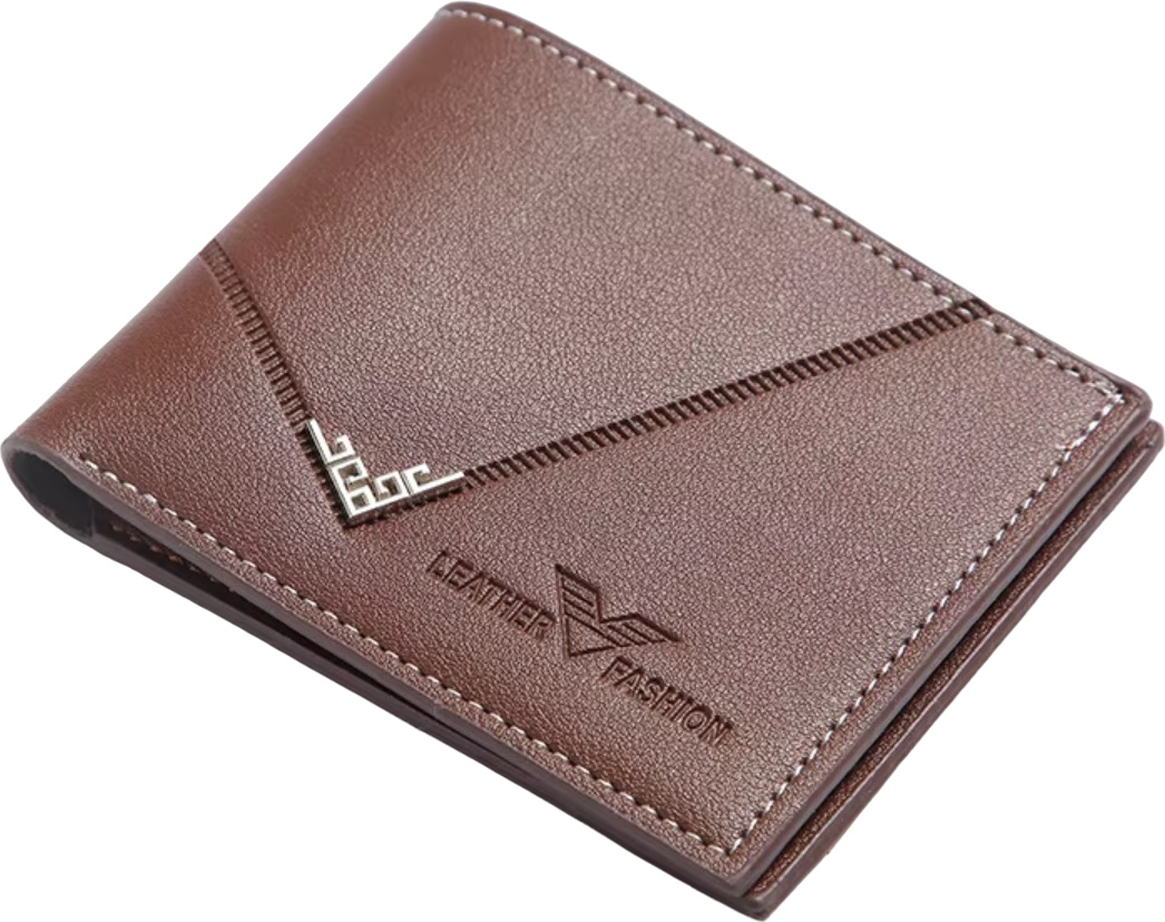 Herren Geldbörse Daiqisi Mini Felipe - Stilvolle Braun Eko-Leder Geldbörse KP35468