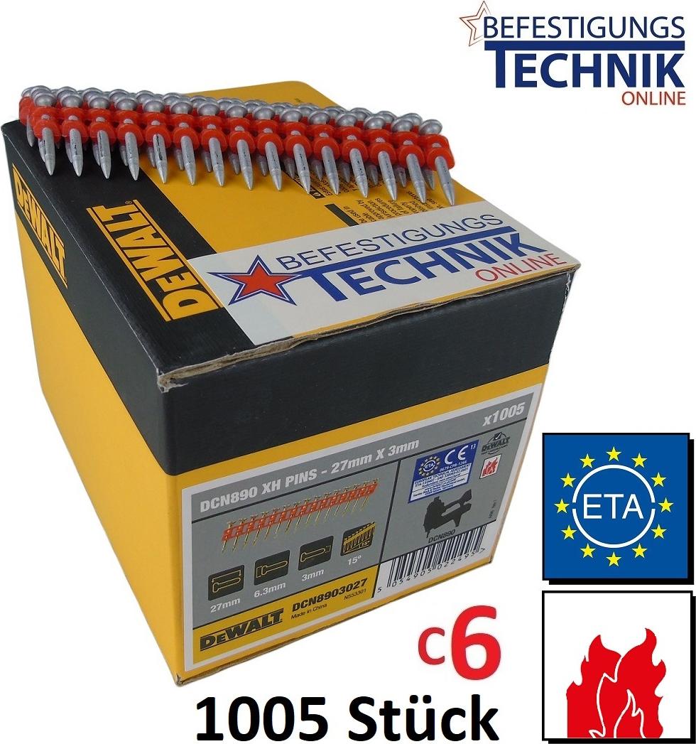 DEWALT XH Nägel für Beton & Stahl DCN8903027