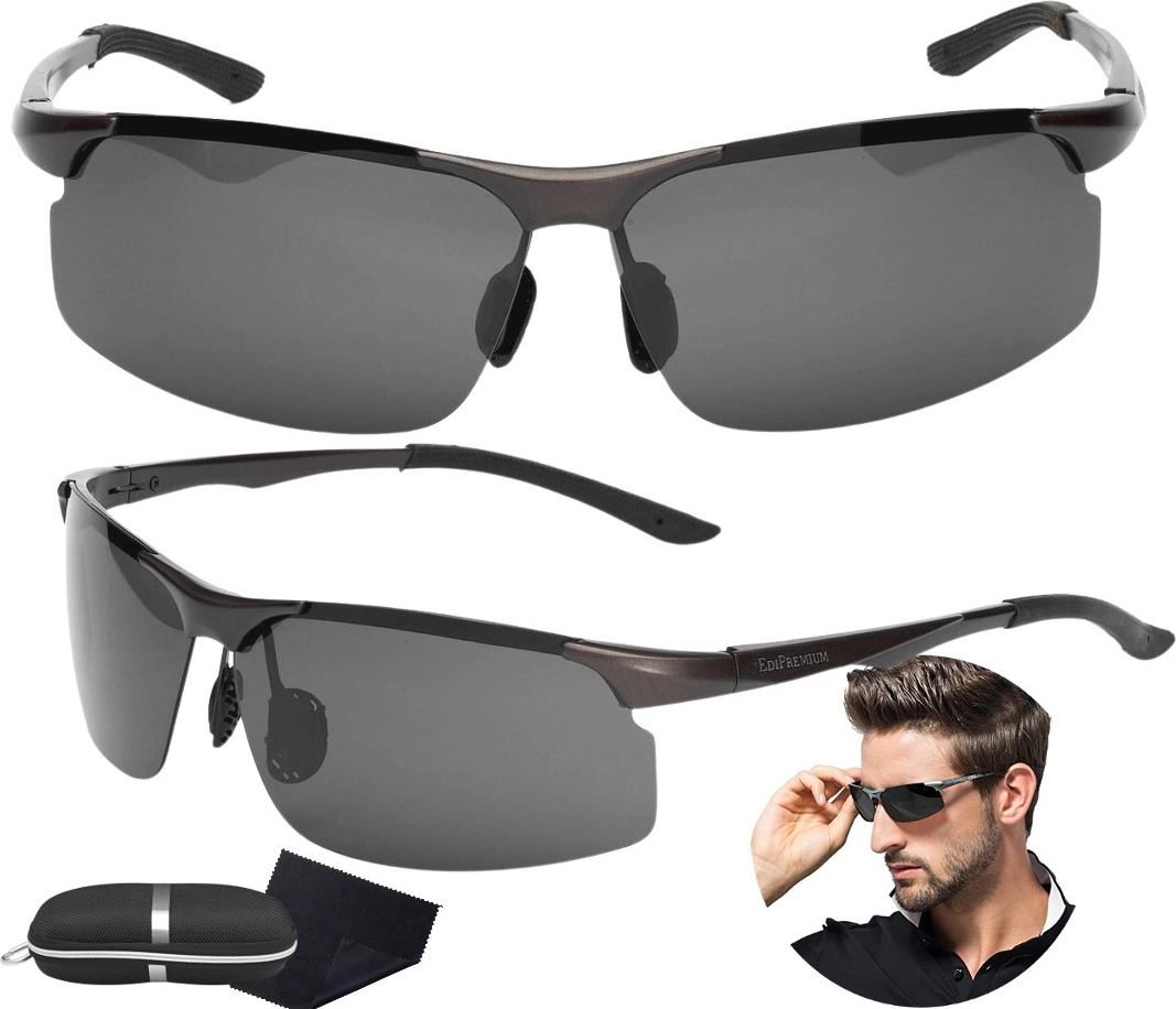 Jewelry & Wateches herren sport polarisierte sport-sonnenbrille für herren Bizi schwarz gläser 652626