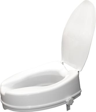 AIDAPT bv Aidapt Toilettenerhöhung - 10 cm hoch - mit Deckel vr224gl