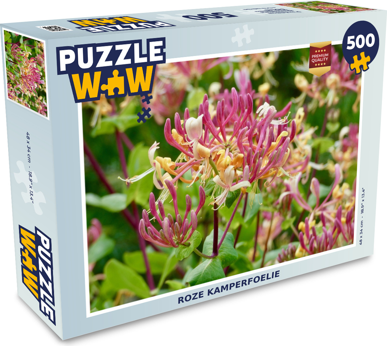 MuchoWow® Puzzle 500 Teile Rosa Heckenkirsche - 500 Teile - Kinder - Selberbauen - Puzzlespiele 137|51130205