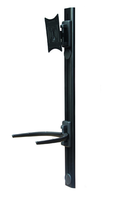 Wandhalterung omb lunar-genius schwenkbar verti.+-20º schwenkbar 90º vesa 200x200 ca. 10-50 verstellbare Bodenhalterung für dvd ,computer, Farbe schwarz AMOM06106