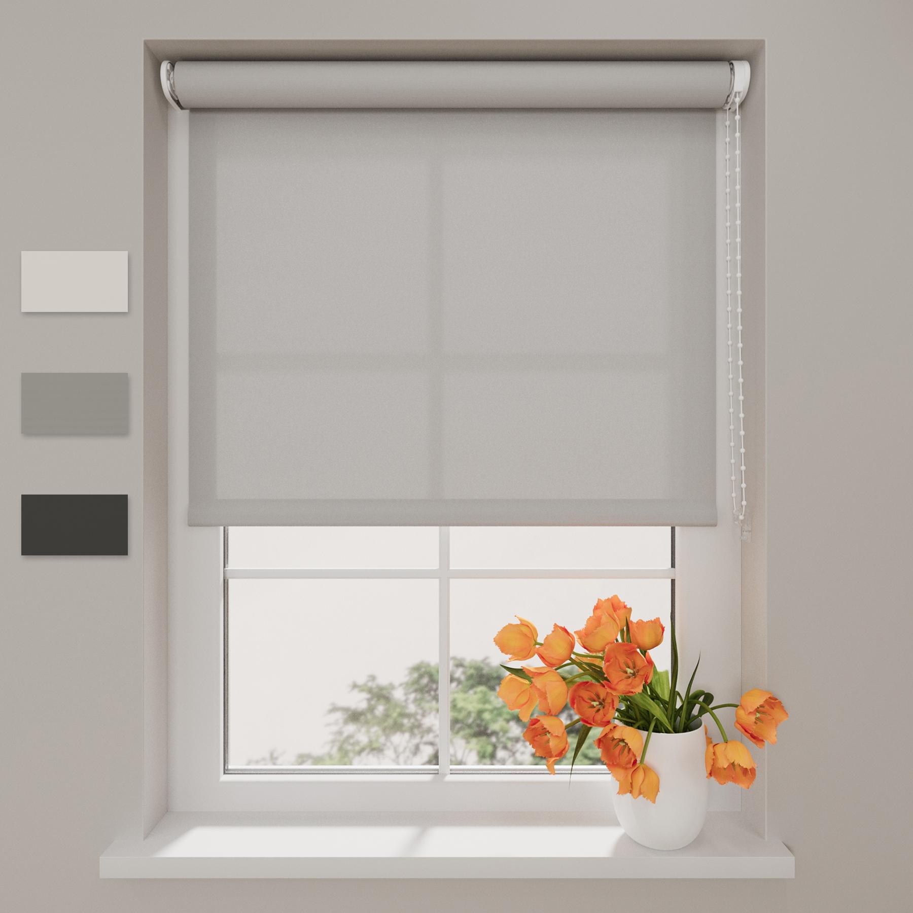 Radeco Rollo Easy Base - Lichtdurchlässig - Grau - 80 x 190