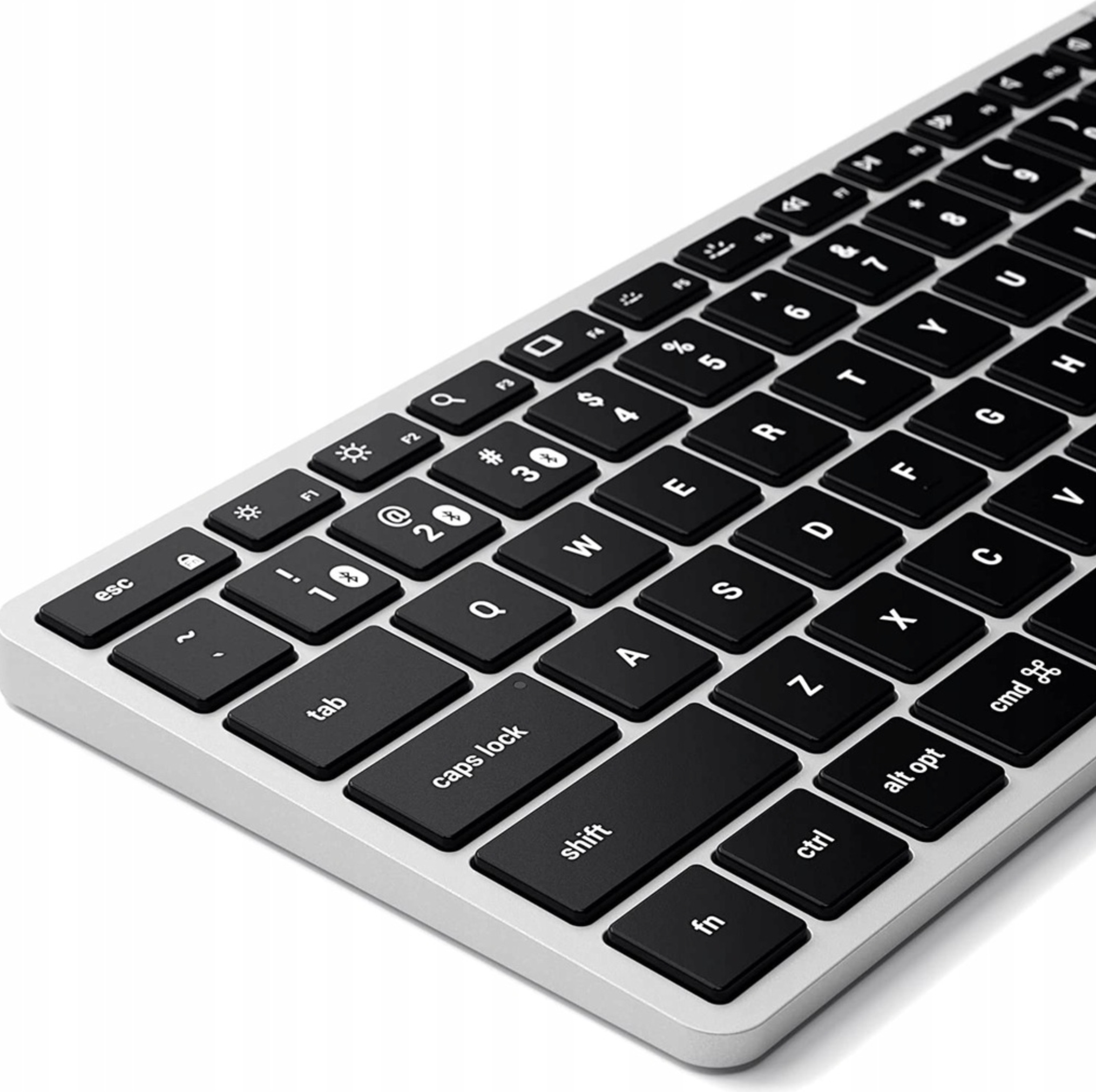 Satechi Slim X1 kabellose Tastatur Vollstndiges QWERTZ-Layout Bluetooth-Verbindung fr mehrere Gerte Wiederaufladbarer USB-C-Anschluss 54695977222479