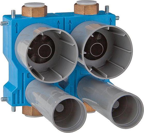 Evenes Montageblock G 2" Messing Wasserzählerblock Unterputzinstallation Wasser 9395429