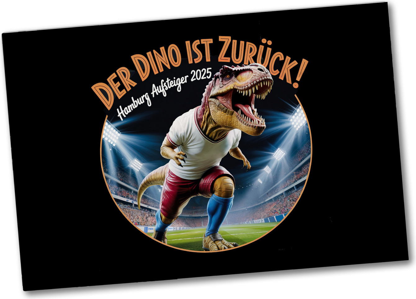 speecheese Hamburg Aufsteiger 2025 Souvenir Souvenir Magnet - DER DINO IST ZURÜCK!