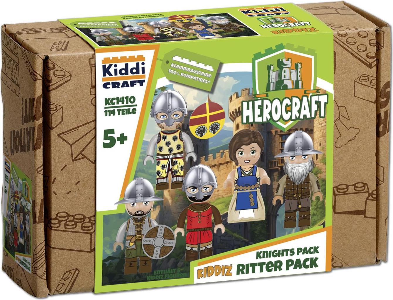 Kiddicraft KC1410 KIDDIZ Figuren-Pack: Ritter H-4031