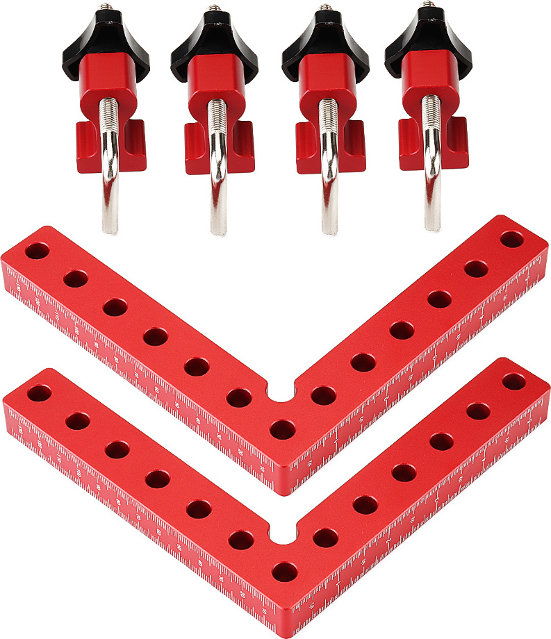 INSMA 2er Holzbearbeitungs-Präzisions-Klemmquadrat L-förmigeHolzbearbeitungswerkzeug