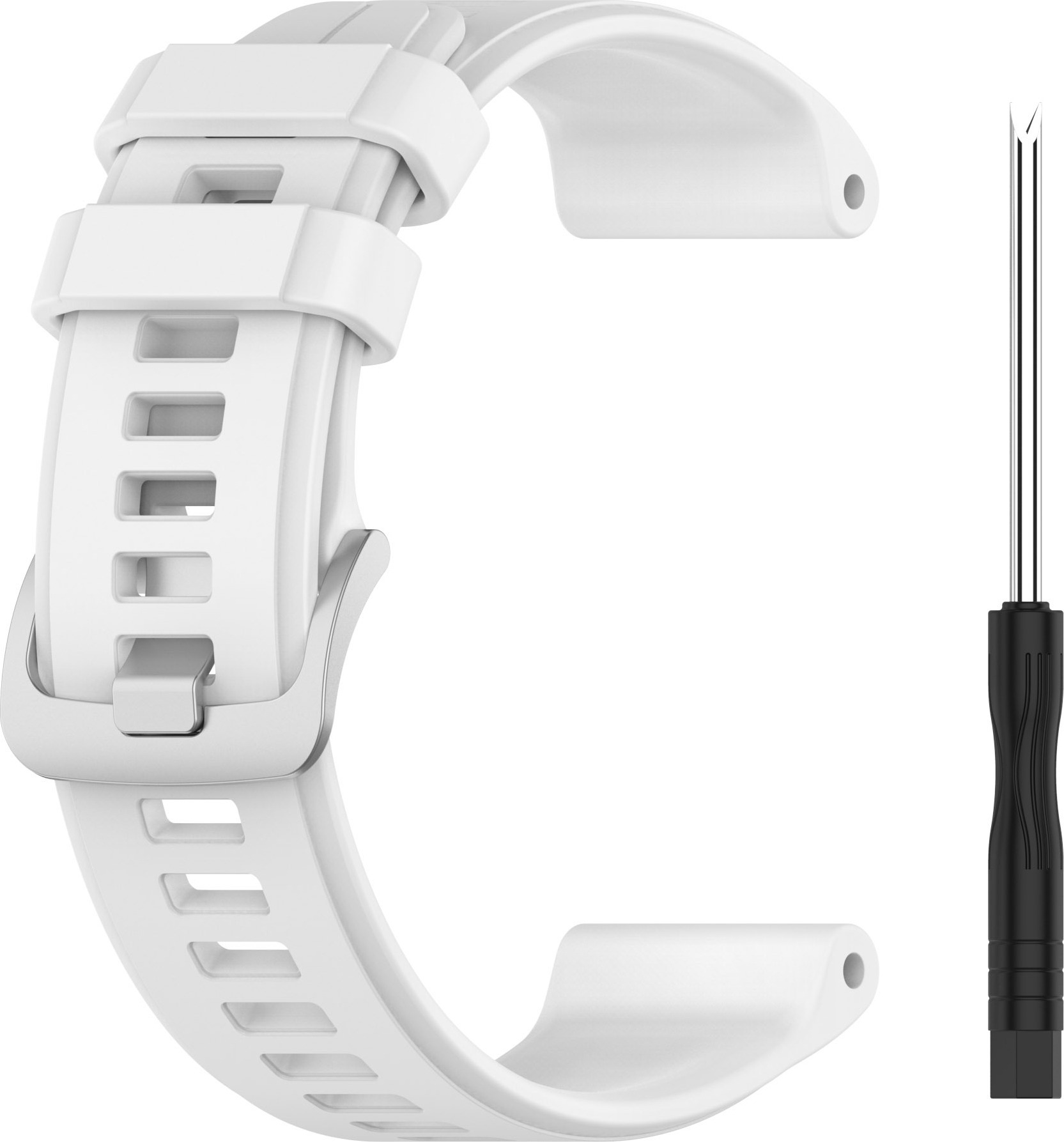 INF Silikónový remienok na hodinky Garmin Descent G1 Garmin Fenix 7 biely