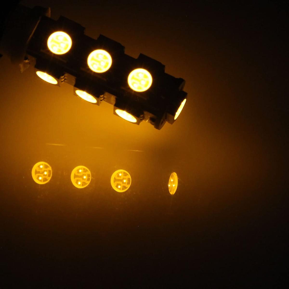 PROMOLINK LED-Diodenlampen für Positionslicht, T10 W5W, 13 SMD, 12V, Orange, Gelb, Canbus – fehlerfrei (ohne Fehlermeldung) KRU119
