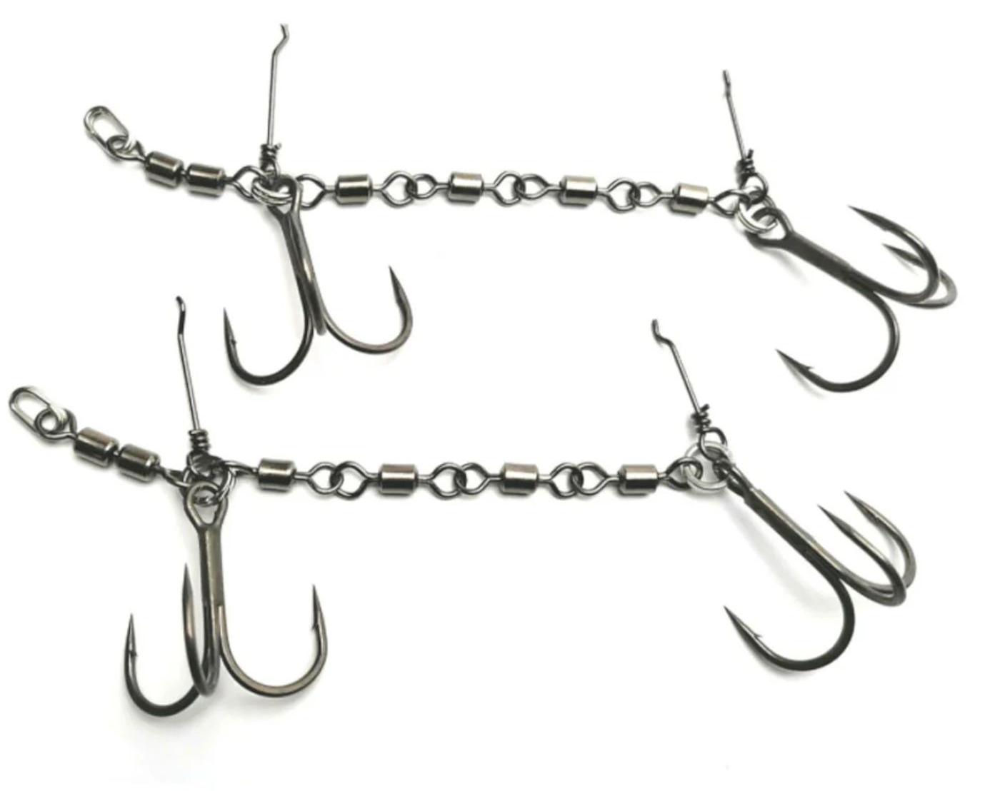 Pikecraft The 4 Swivel Stinger Rig XL 18-27cm 3/0 BKK - 2 Stingerhaken 1483