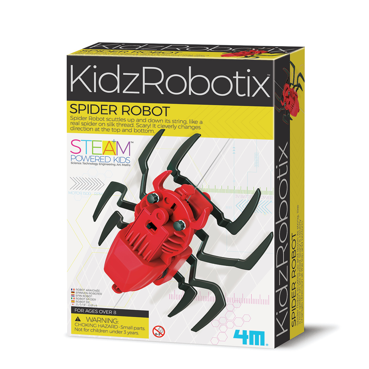 4M Roboterbausatz - Spider Robot, Kidz Robotix 5603392