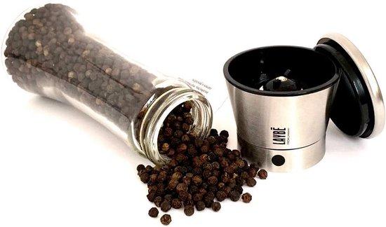 Famanu Pfeffermühle mit frischen Tellicherry-Pfefferkörnern - 100g