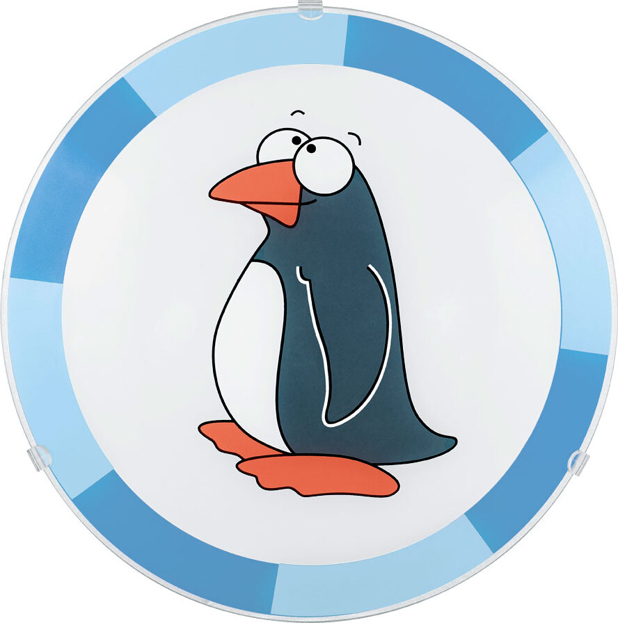 EGLO Wandleuchte Deckenlampe für Kinder mit einem Pinguin Motiv 77258